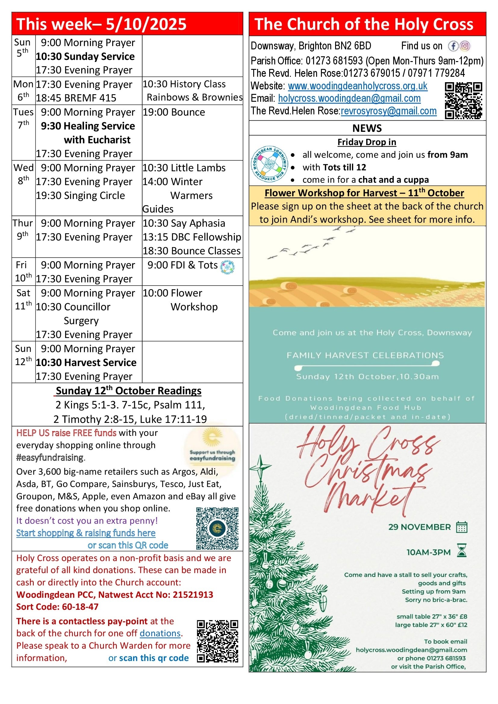 Weekly Sunday Service sheets 5th October 2025 (1)