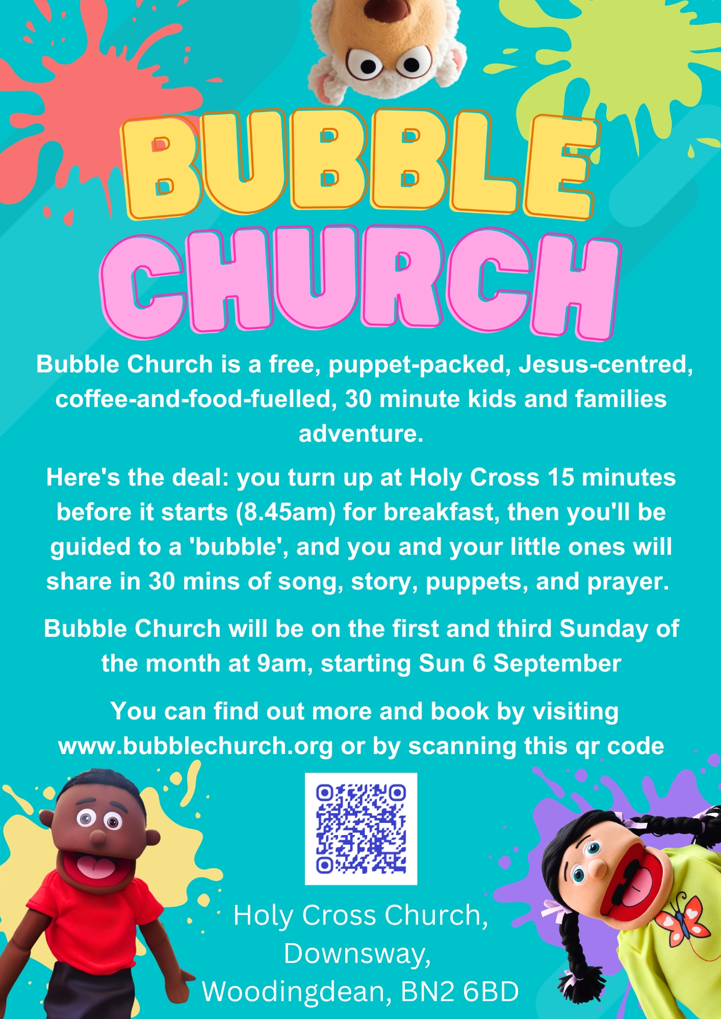 Bubble Church black & white. (A4) (1)